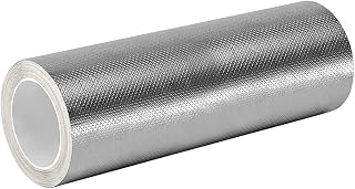 3M 1345 0.5" x 18yd Silver Tin/ Copper/Acrylic Adhesive Embossed Foil Tape 0.004" Thick, 18 yd length, 0.5" width, 1 roll