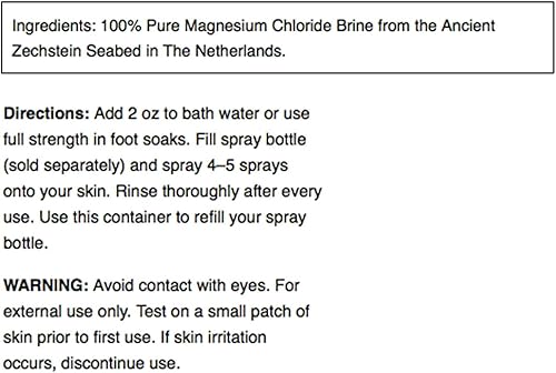 Miniatura 3 de Swanson Spray de aceite de magnesio Zechstein Magnesio - 64 fl oz (1.9 l) Líquido