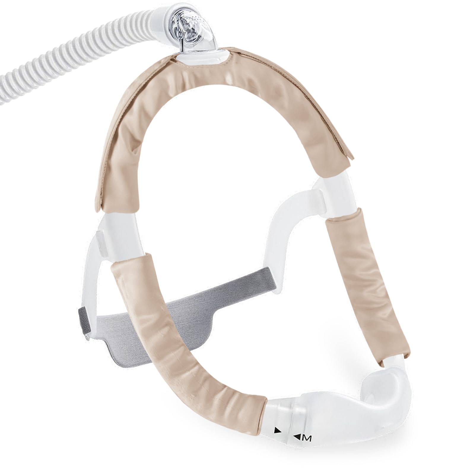 3 Pack Satin CPAP Strap Covers, CPAP Mask Cushions, Universal and Comfort CPAP Mask Strap Pads to fit Dreamwear Headgear for Reducing Red Marks CPAP Hair Protector for Women (Champagne Color)