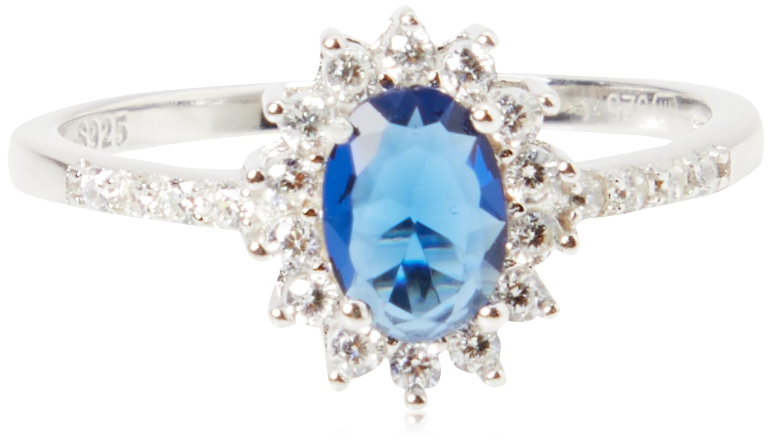 Beneto Anello Duchess Kate Agg267'S Silver Engagement Ring - Circuit: 56 Mm Sbe1412-56 Marca-image