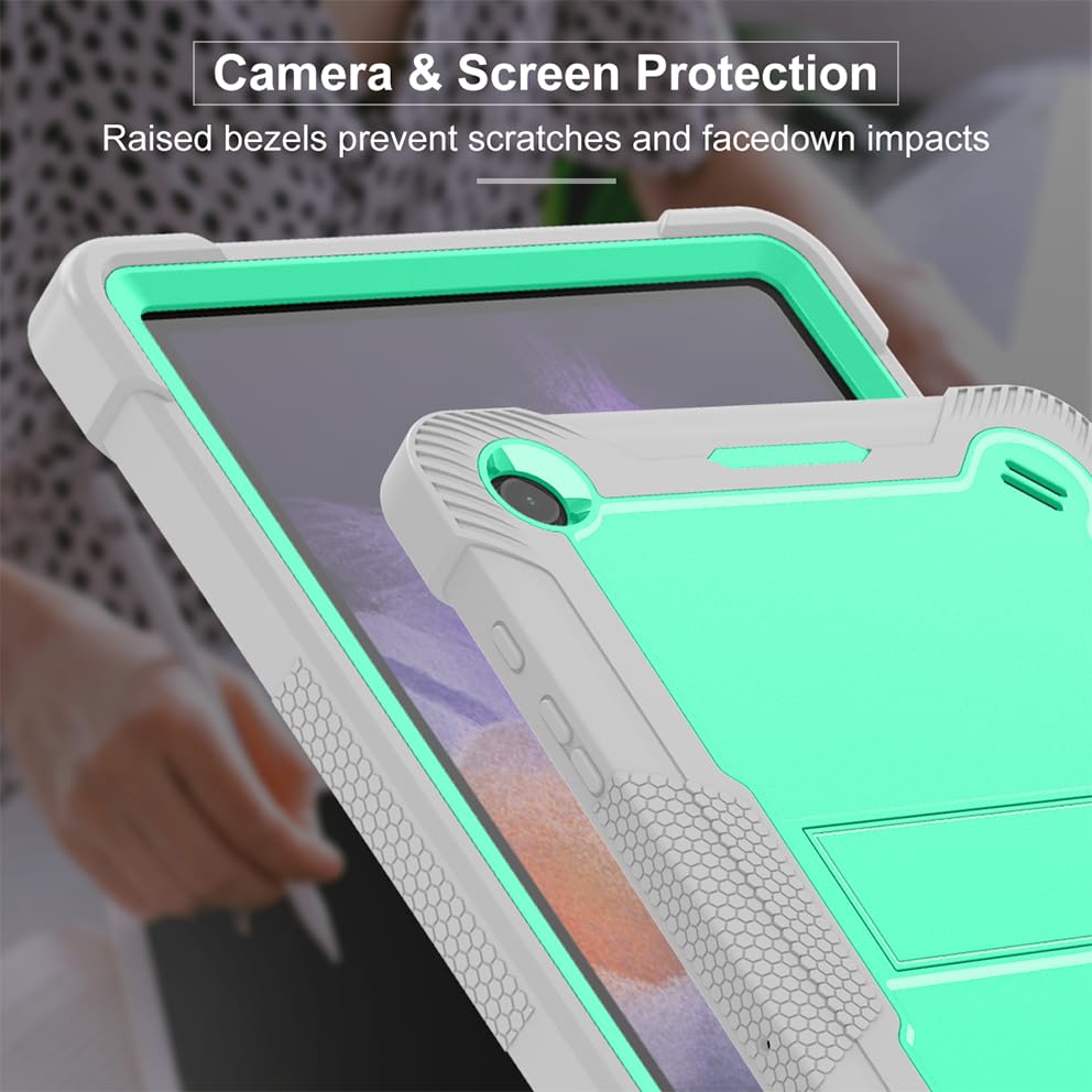 Image of ProElite Cover for Samsung Galaxy Tab A11 Plus 11 inch / A9 Plus 11 inch Case, Rugged Shockproof Heavy Duty Back Case Cover for Samsung Galaxy Tab A9+ /A11+ 11 inch, Mint Grey