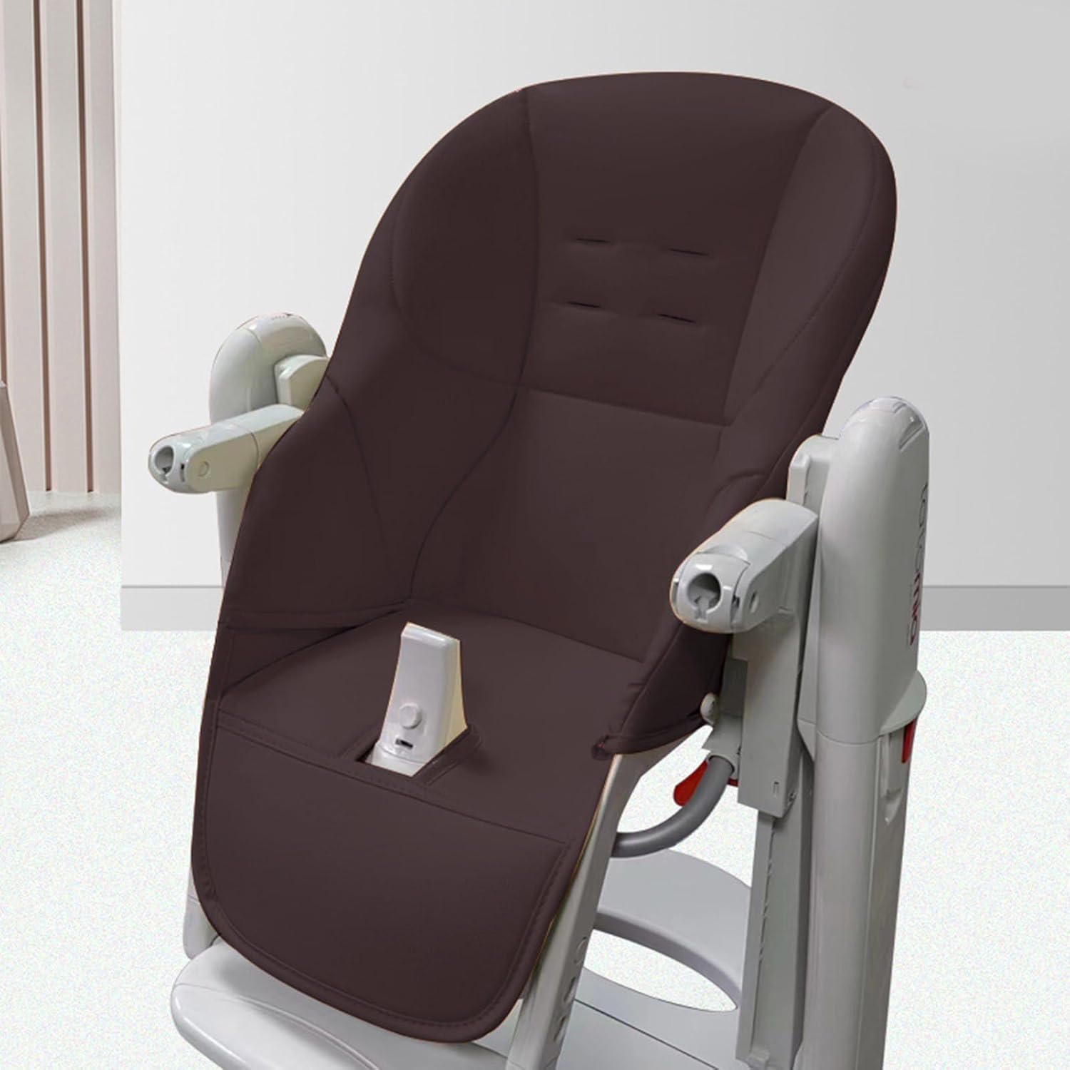 Baby Dining Chair Cushion Seat Pad PU Leather Protective Sleeve for High Chairs Growth Chair Protector Case