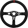 Replace 13 inch lightweight Original Leather Steering Wheel Panel For For MOZA ES/ESX Steering Wheel Hub; For Xbox Series X/S PS4 PS5 PC R5 R3 R16 R21 Base (For MOZA ES/ESX)