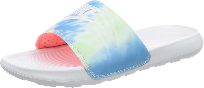 iridescent nike slides