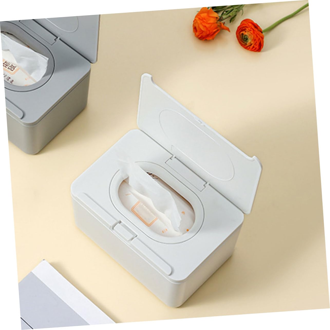 Générique 2 Pièces Boîte à Lingettes Humides Distributeur de Lingettes Réutilisable pour Maison Éléguant pour Bain Salon