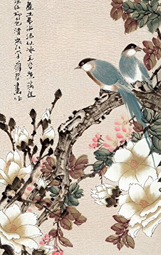 Grace Art Asian Wall Scroll, Set Of 4, Four Seasons With Birds #TOP2