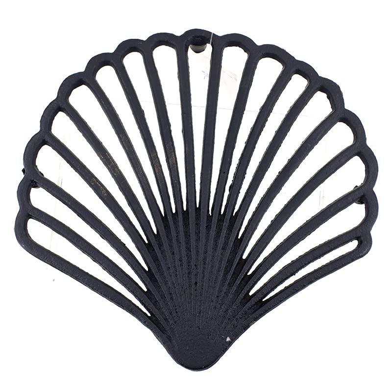 Salvamanteles rústicos de hierro fundido de 8 pulgadas para decoración costera del hogar