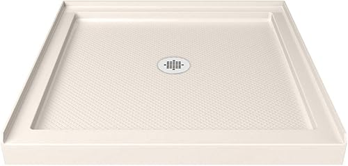 DreamLine SlimLine DLT-1142420-22 - Base de ducha de drenaje central de 42 pulgadas de profundidad x 42 pulgadas de ancho x 2 34 pulgadas de alto
