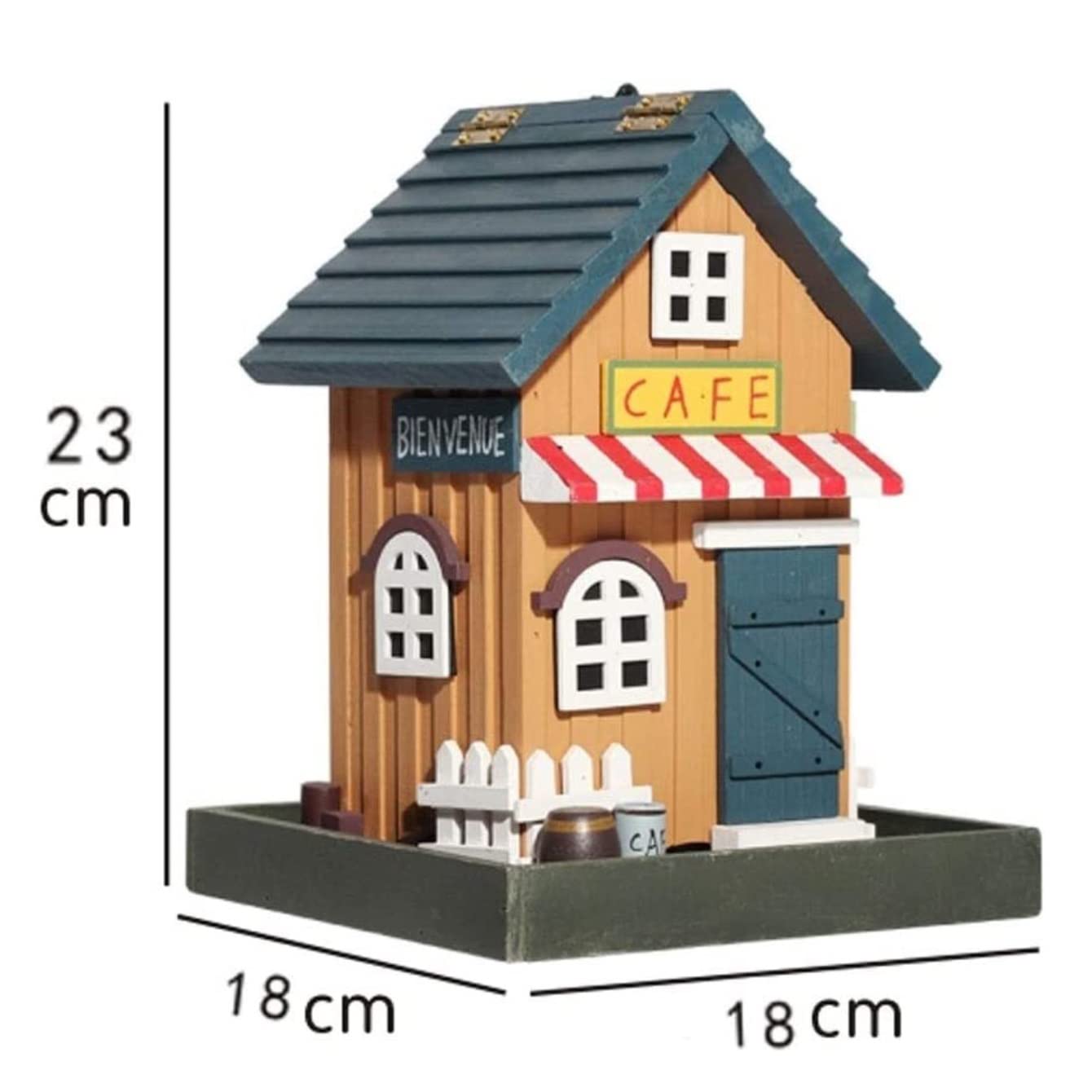 Vogelfutterhaus Garten Holz-Vogelhäuschen, Langlebig, Für Aufhängen, Villa-Typ, Wildvogelhäuschen, Outdoor-Gartengeschenke Futterhaus Für Vögel Balkon