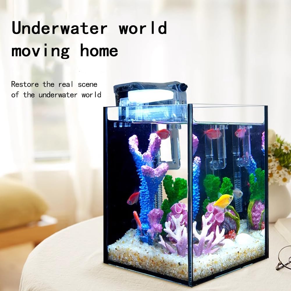 GeRRiT Artificial Aquarium Coral Ornament Plastic Fish Tank Plants Decoration for Aquarium Landscape,Aquarium Decoration Cave - Image 3