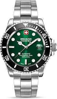 Swiss Military Hanowa SMWGL0006302 SEALORD - Swiss Made Round Green Automatic - Watch for Men Price In India