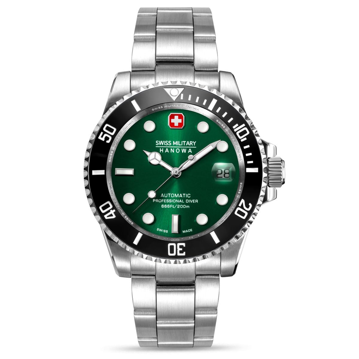 Swiss Military Hanowa SMWGL0006302 SEALORD - Swiss Made Round Green Automatic - Watch for Men - Review, Price and Buying Guide