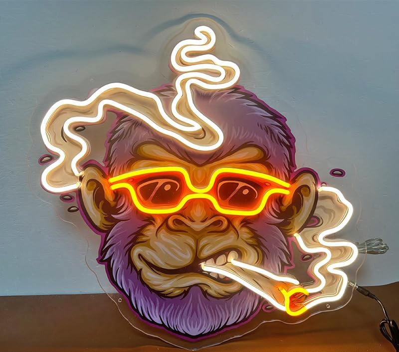Smoking Monkey Neon Signs LED Neon Lights