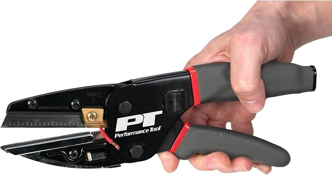Performance Tool W2045 3-in-1 Multi Power Cutting Tool With Built-In Wire Cutter & Utility Knife