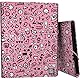 Grafoplas - Ordner mit 3 Klappen, gefütterter Karton, Hardcover, Folio-Größe, Design I Love You, Bits&Bobs Pop Up Design, weich, weich, FSC-zertifiziert, ideal als Schulmaterial