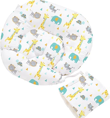 Little Grape Land Almohada de lactancia, almohada multifuncional para lactancia materna con almohada de brazo, paquete de 3 almohadas de apoyo para