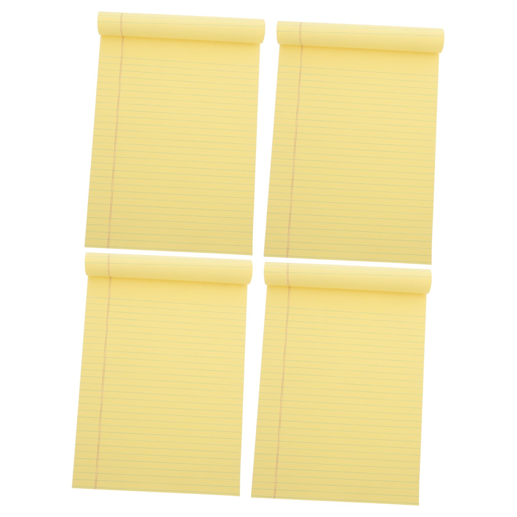 4pièces Bloc-notes Ligné Déchirable Bloc-notes Écriture Fluide Bureau Agenda Planification Tâches Objectifs Rappels Événements
