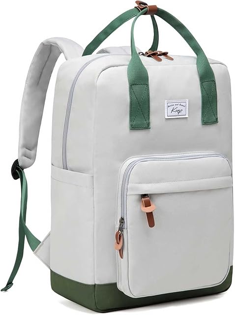 School Backpack,Kasgo Water Resistant Lightweight 15.6 Inch School Bag for Men Women Casual Daypack College Travel Business Work