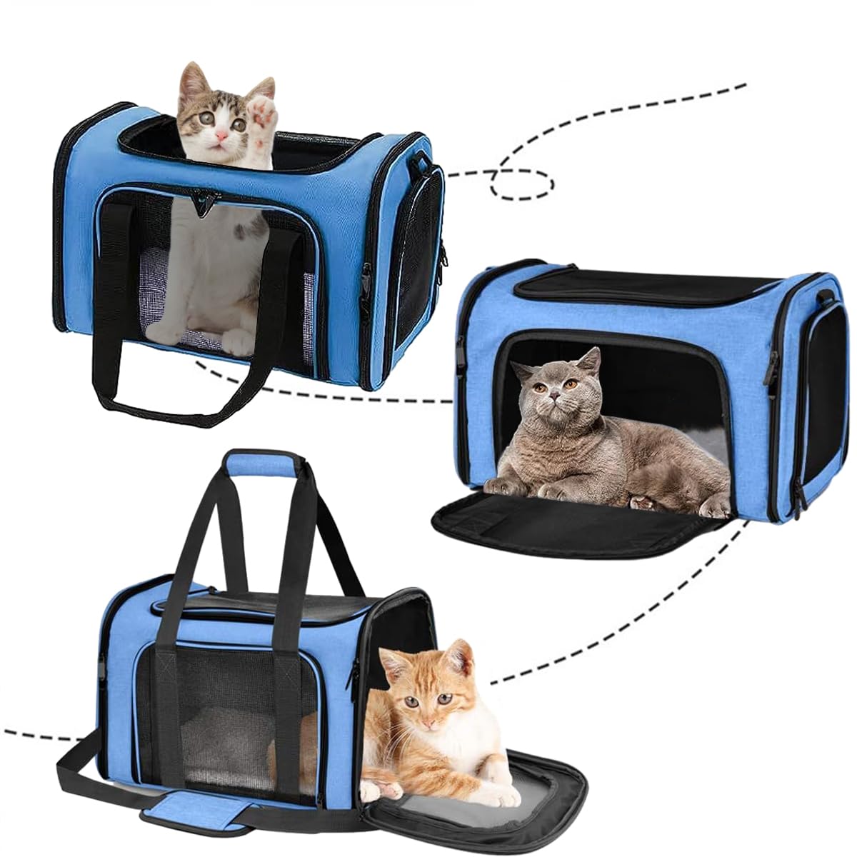 Praktische Haustier-Tragetasche Für Unterwegs – Für Katzen, Kaninchen, Meerschweinchen & Mehr