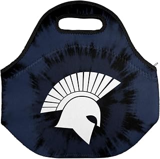 Campus Lab Missouri Baptist University Tie-Dye Soft Neoprene Lunch Bag, Lightweight, Insulated, Reusable for School, Work, Office