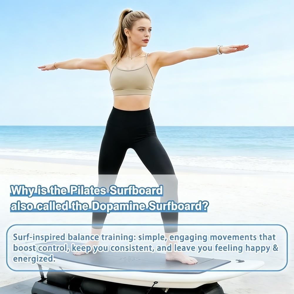 Balance Board Trainer, simulatore di surf indoor, macchina per allenamento surf per palestra domestica e miglioramento della forza del core