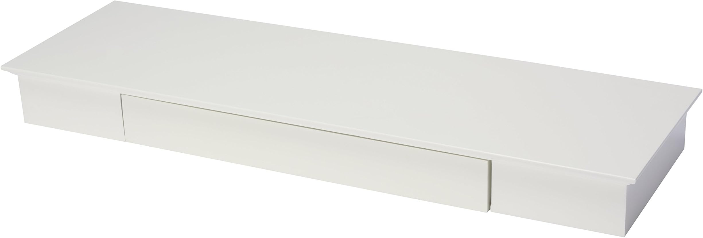 Fetim Floating Wall Shelf with Drawer โ B. Organised, Set of 1, White 1190786