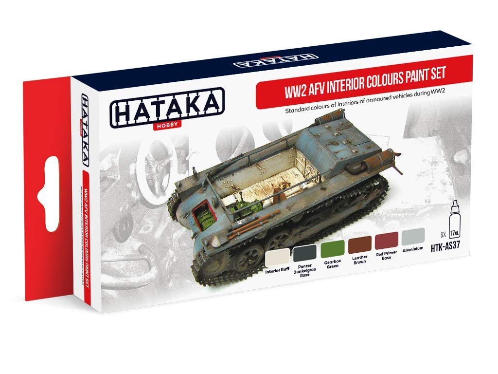 Hataka WW2 AFV Interior Colours Paint Set # AS37