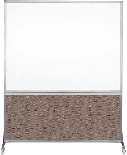 Miniatura 23 de DivideWrite - Pizarra blanca móvil | Pizarra de borrado en seco de doble cara | Partición portátil de cubículo de oficina | Pantalla para aulas,