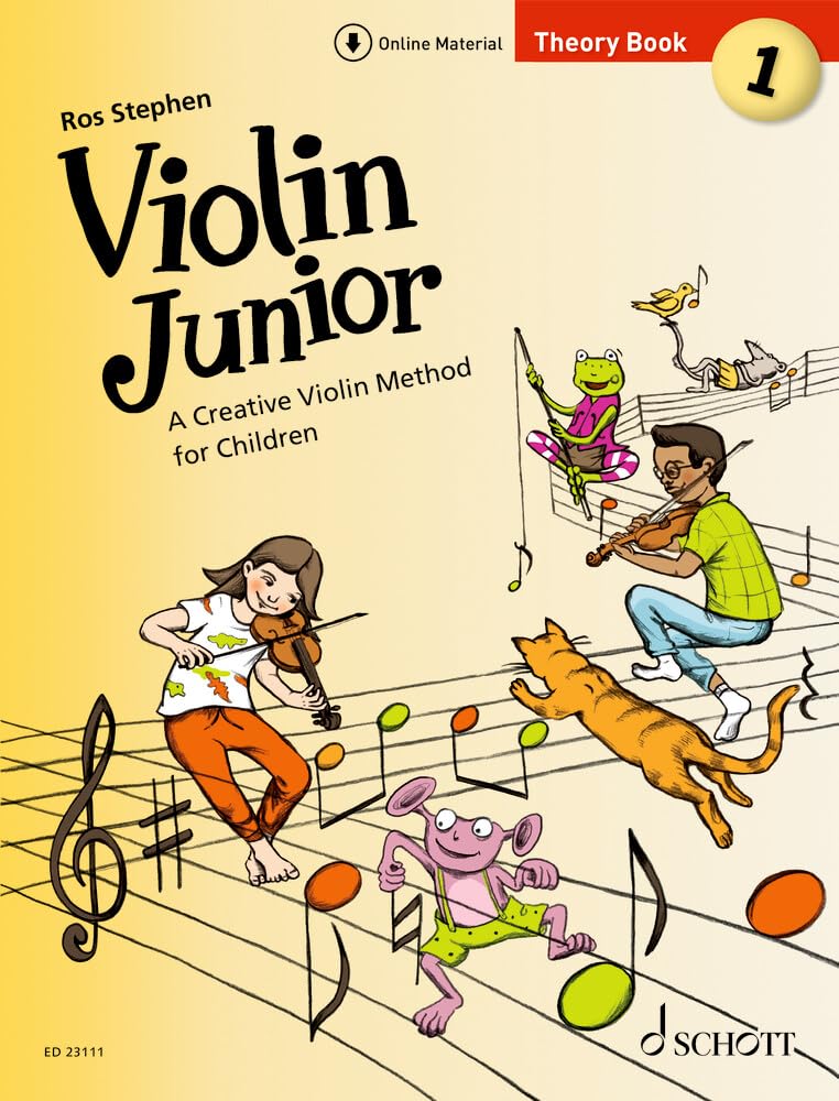 Violin Junior: Theory Book 1 - A Creative Violin Method for Children - Violin Sheet Music - Schott Music (ED 23111): Livre de théorie 1