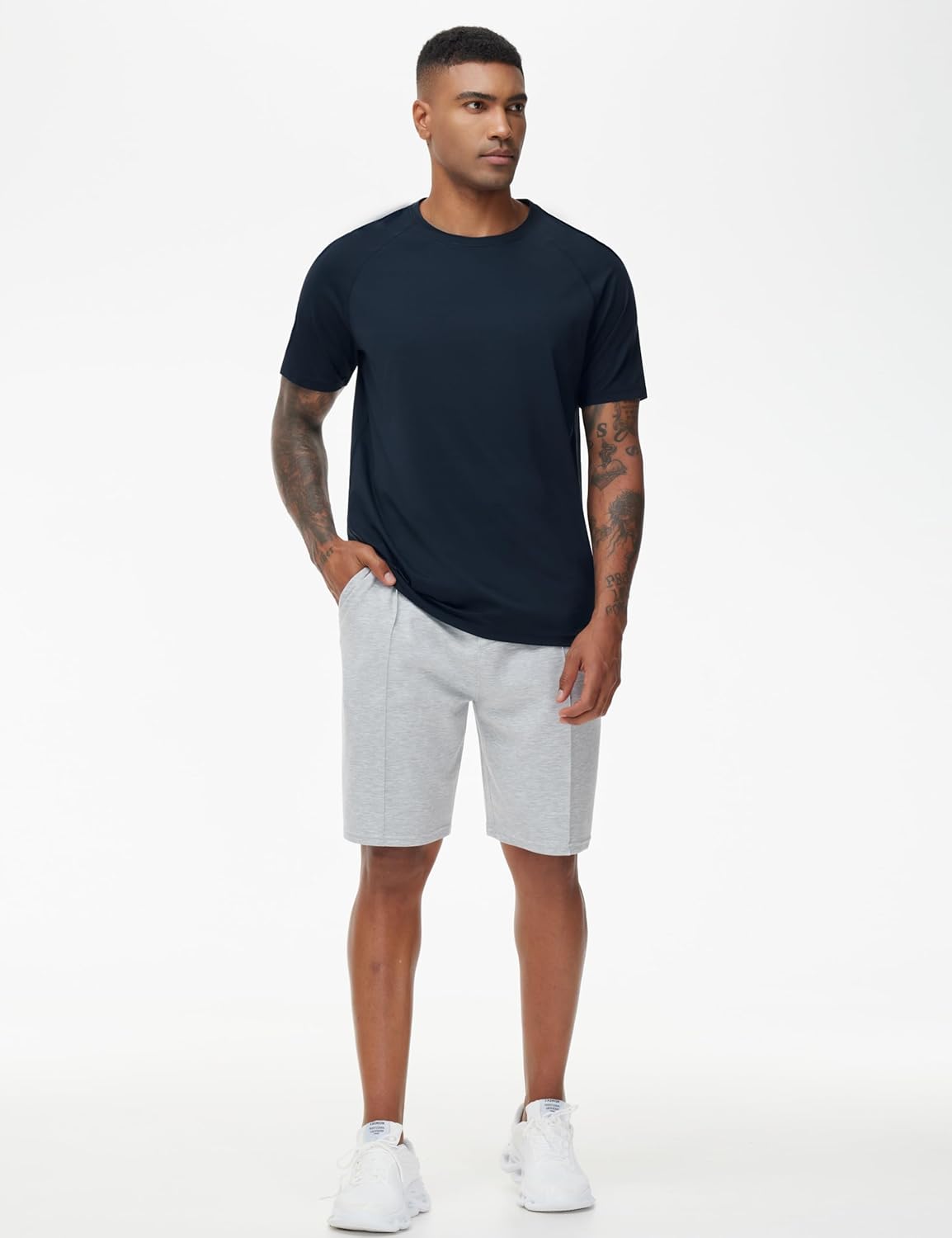 THE GYM PEOPLE Men's Workout T-Shirts Short Sleeve Breathable UPF 50+ Outdoor Athletic Running Tee Tops - Image 7