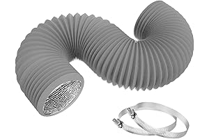 4 Inch Dryer Vent Hose: 8FT Flexible Insulated Air Ducting