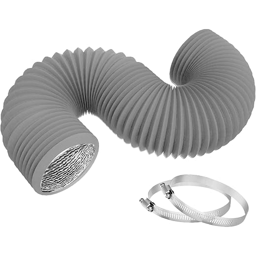 TEAIERXY 4 Inch 8FT Dryer Vent Hose Flexible Insulated Air D