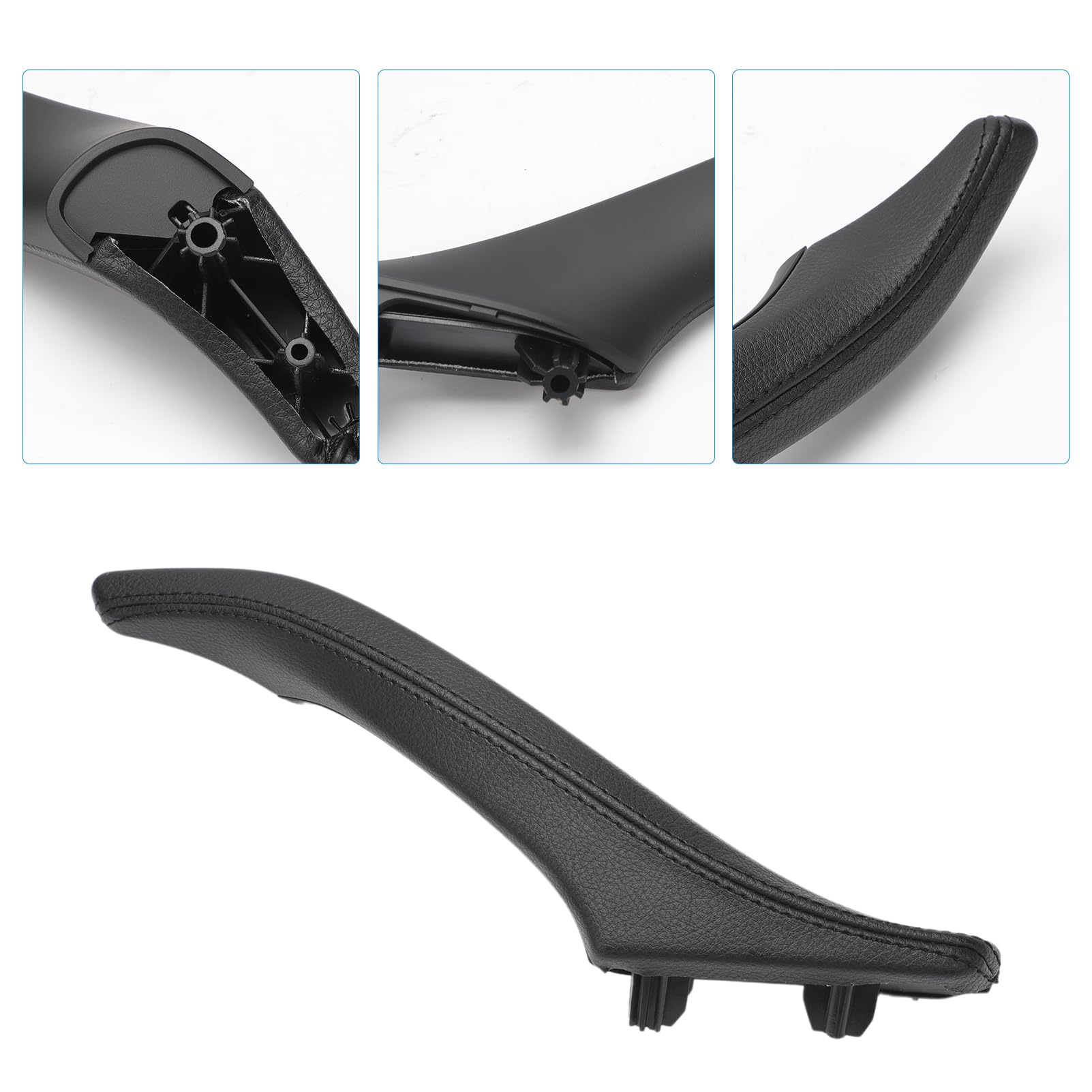 Maniglia per portiera laterale in pelle di ricambio per maniglia interna della portiera anteriore destra per Serie 5 F10 F11 F18 520 523 525 528 530 535 2010-2017