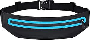 Running Belt Fanny Pack, Running Waist Pack for Women &amp; Men USA Patented Hands-Free Reflective Runner Pouch Belt Fitness Workout Bag No-Bounce Adjustable Sport Travel Fanny Pack Cell Phone Holder