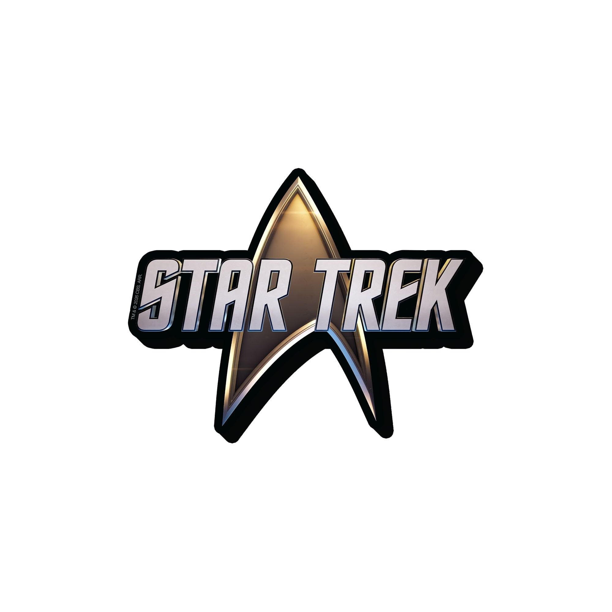 Aquarius Multi Color Star Trek Modern Logo Funky Chunky Magnet