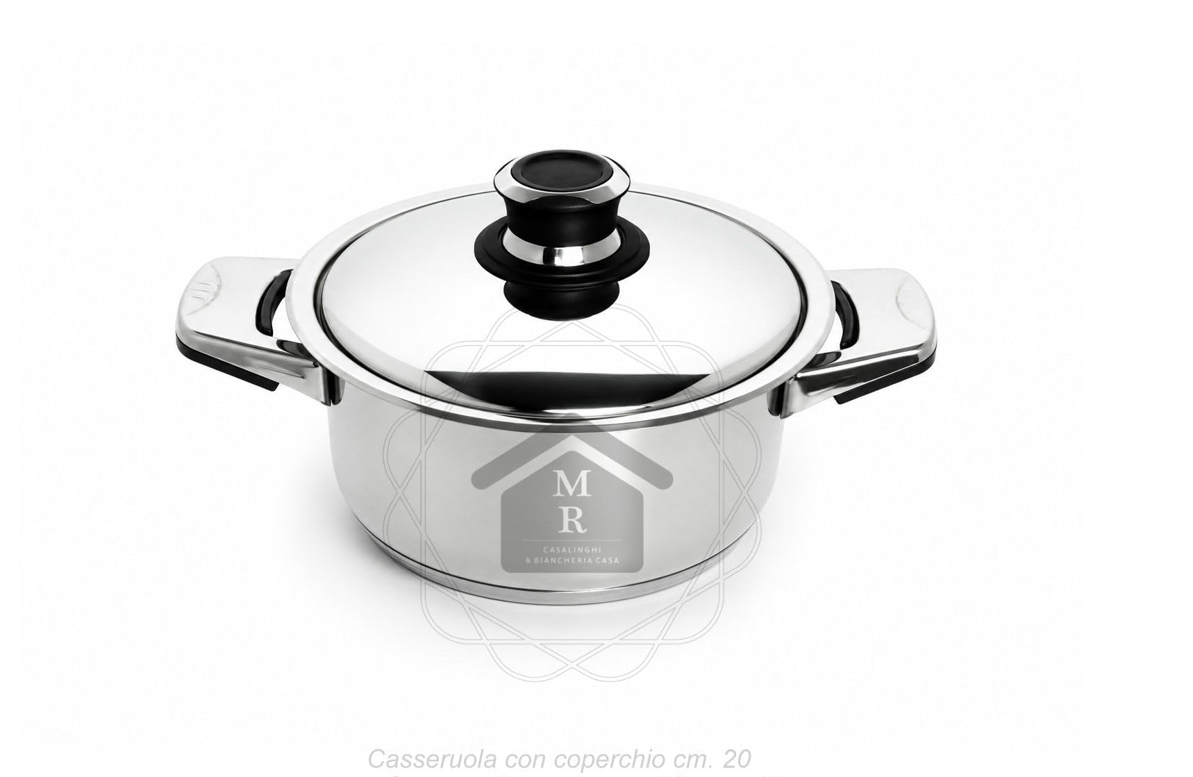 Batteria Pentole Maxi 18 Pezzi in Acciaio Serie Dietetic Bavaria Ottingher