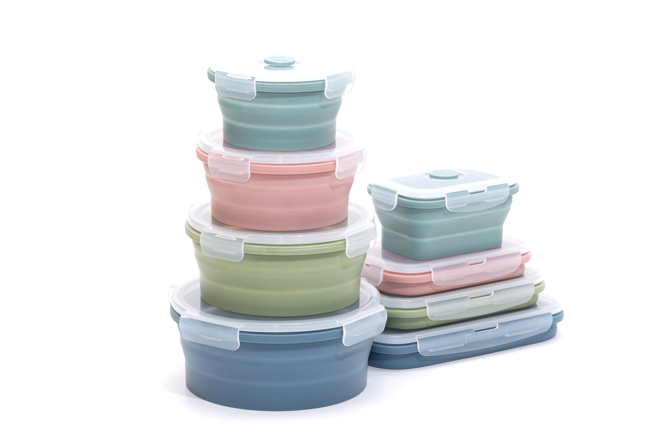 K-HOME VT Collapsible Silicone Food Storage Container Set
