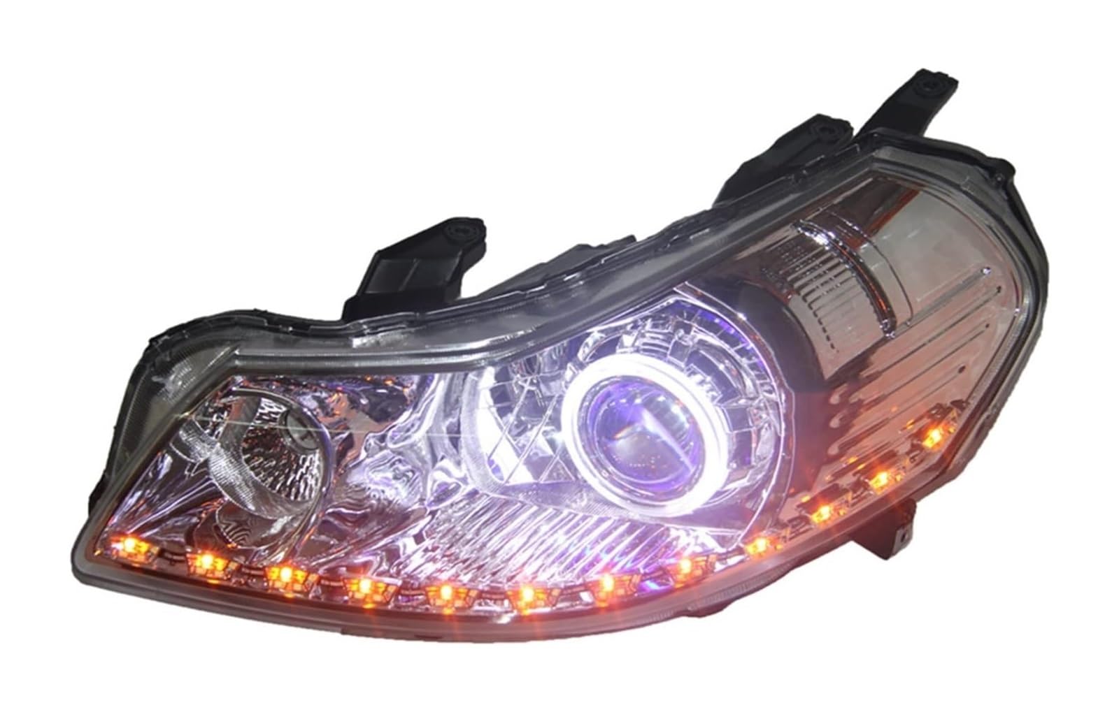 Para Suzuki SX4 Conjunto Faros Delanteros Bi-lens Xenon HID Luz Cruce Carretera Streamer Intermitente Luces Delanteras Señal Giro Espejo(LED headlight)