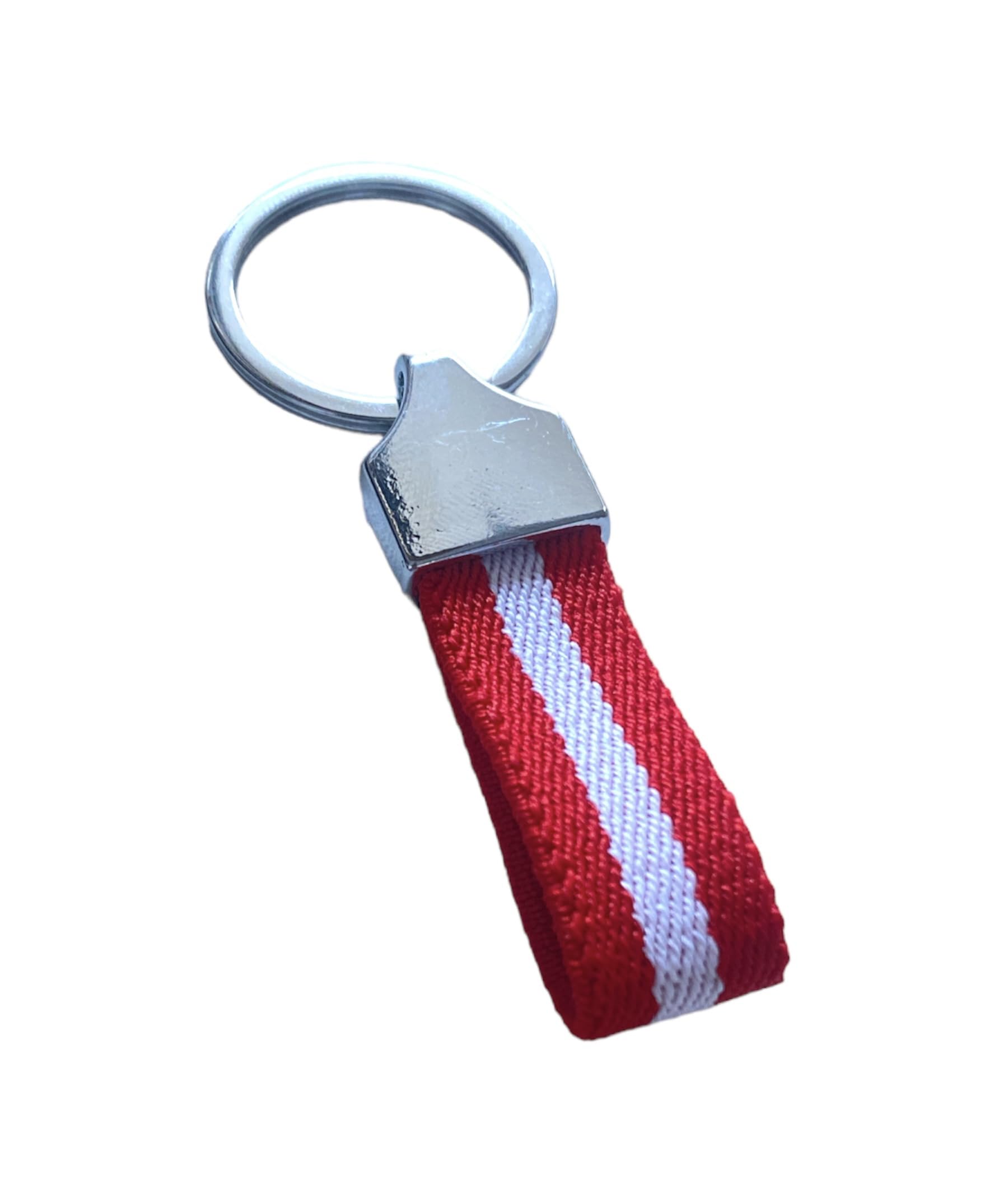 Schlüsselanhänger Italien Flagge - Robustes Segeltuch Design Mit Metallring