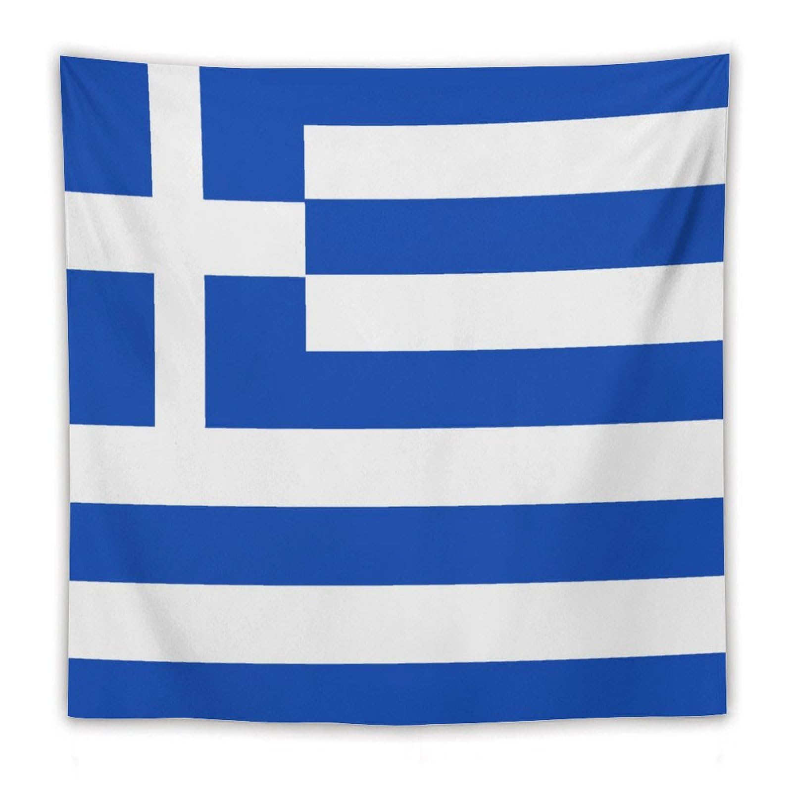 XingFox TecEr Greece Flag Tapestry Wall Hanging National Flag Tapestry for Room Bedroom Dorm Aesthetic Decorations, 60"x60"