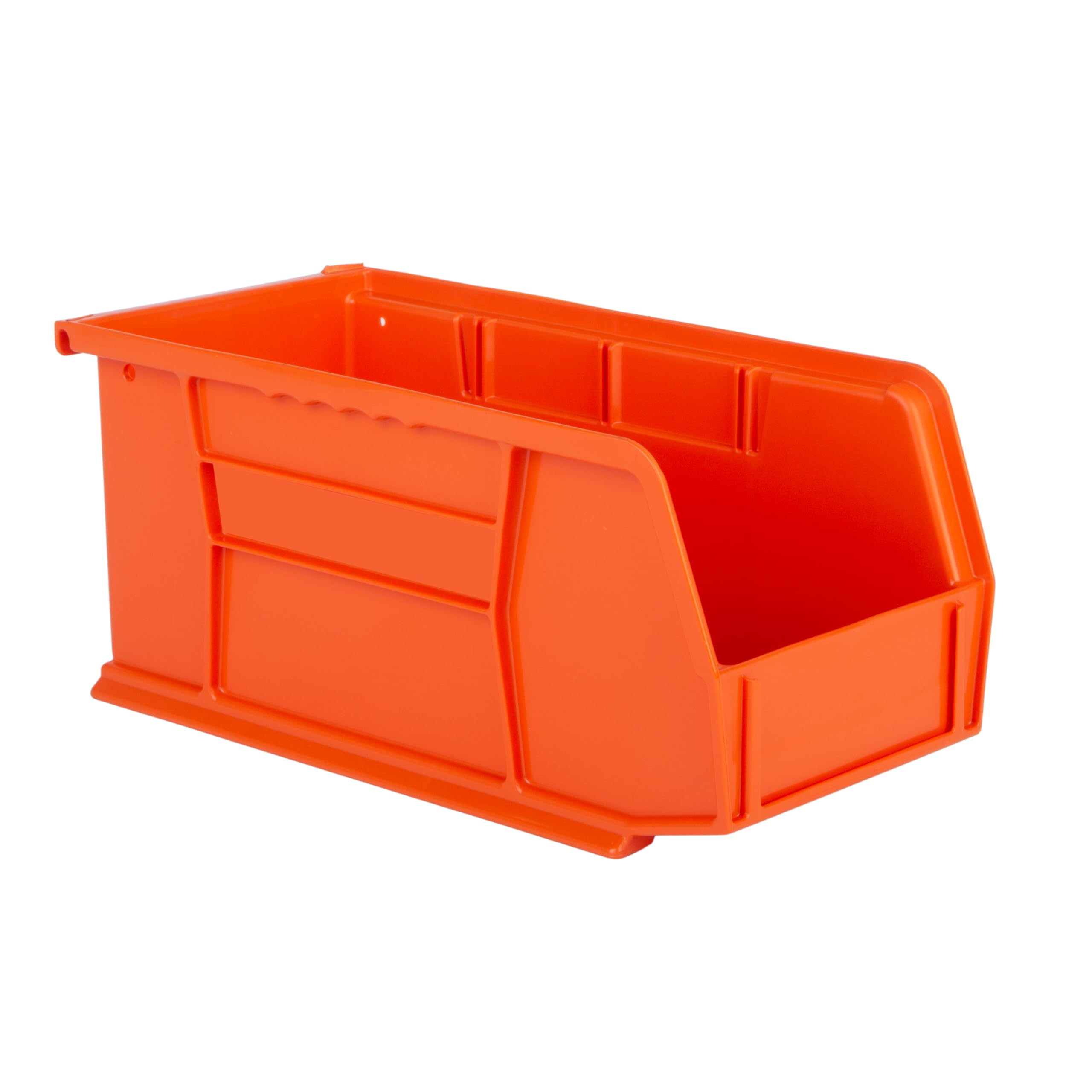 Hudson Exchange - Contenitore impilabile in plastica da appendere, 28 x 14 x 12,7 cm, colore: arancione