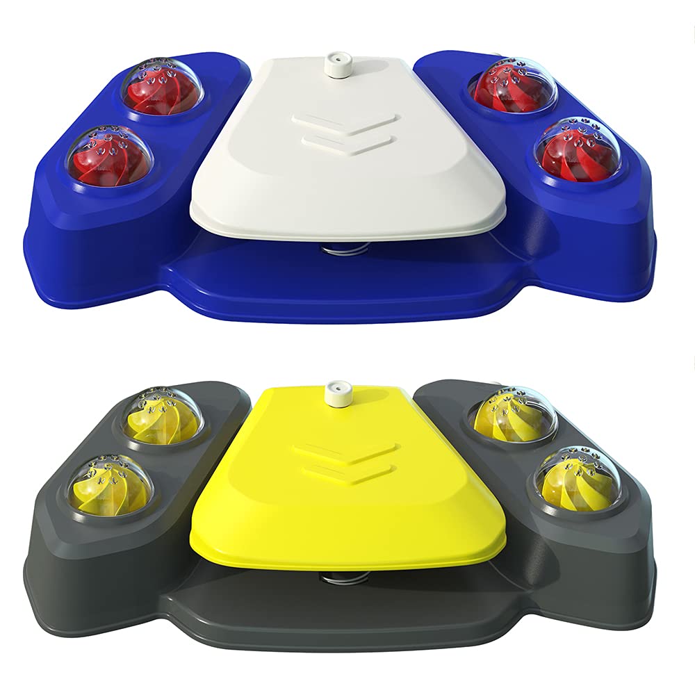 Fuente de agua multifuncional para perros, fuente automática para mascotas, fuente de agua activada por patas, dispensador de riego para perros con 4 boquillas para perros pequeños, medianos y grandes