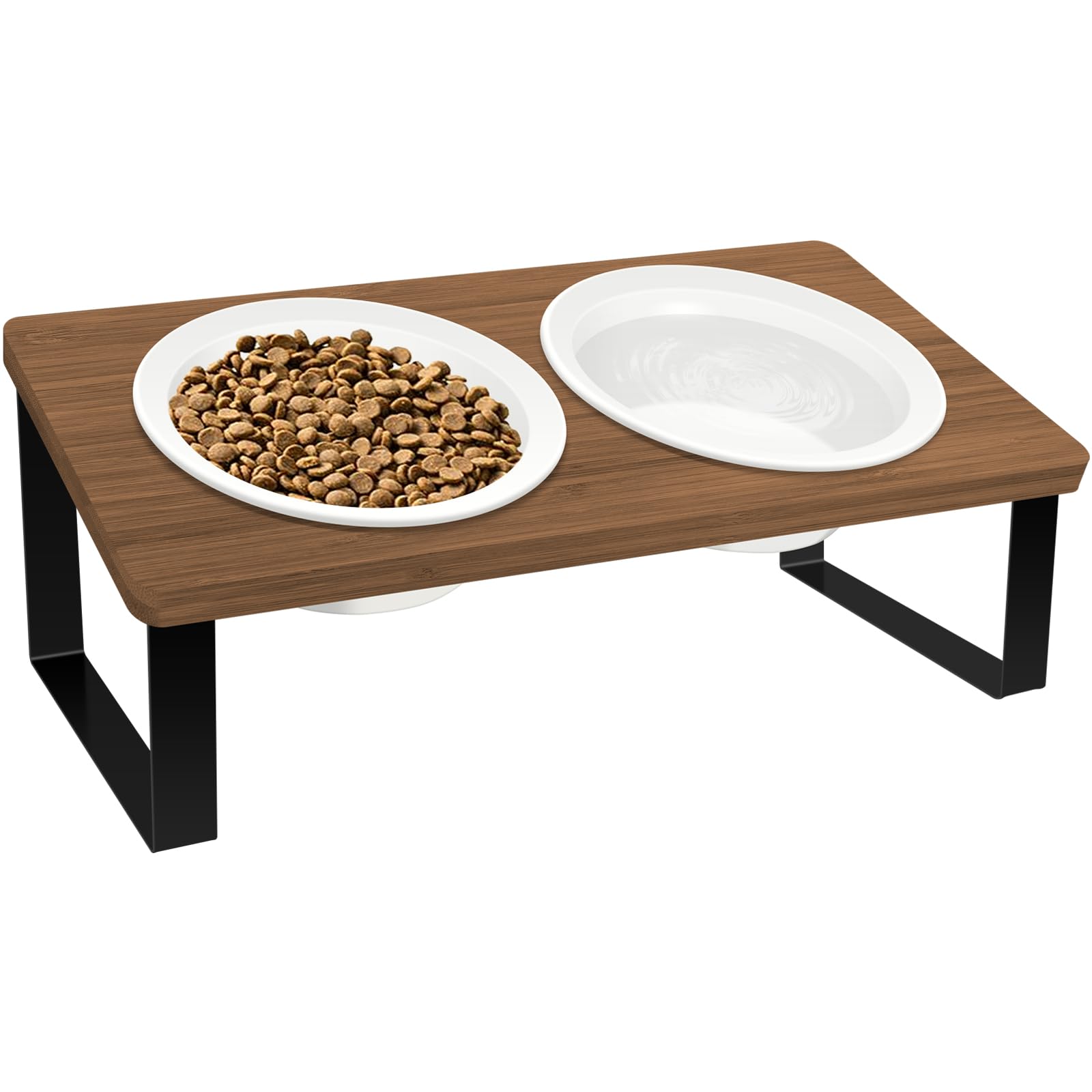 Amazon | Vtuesxn 猫 食器 ネコボウル猫 フードボウル 15度の角度傾斜