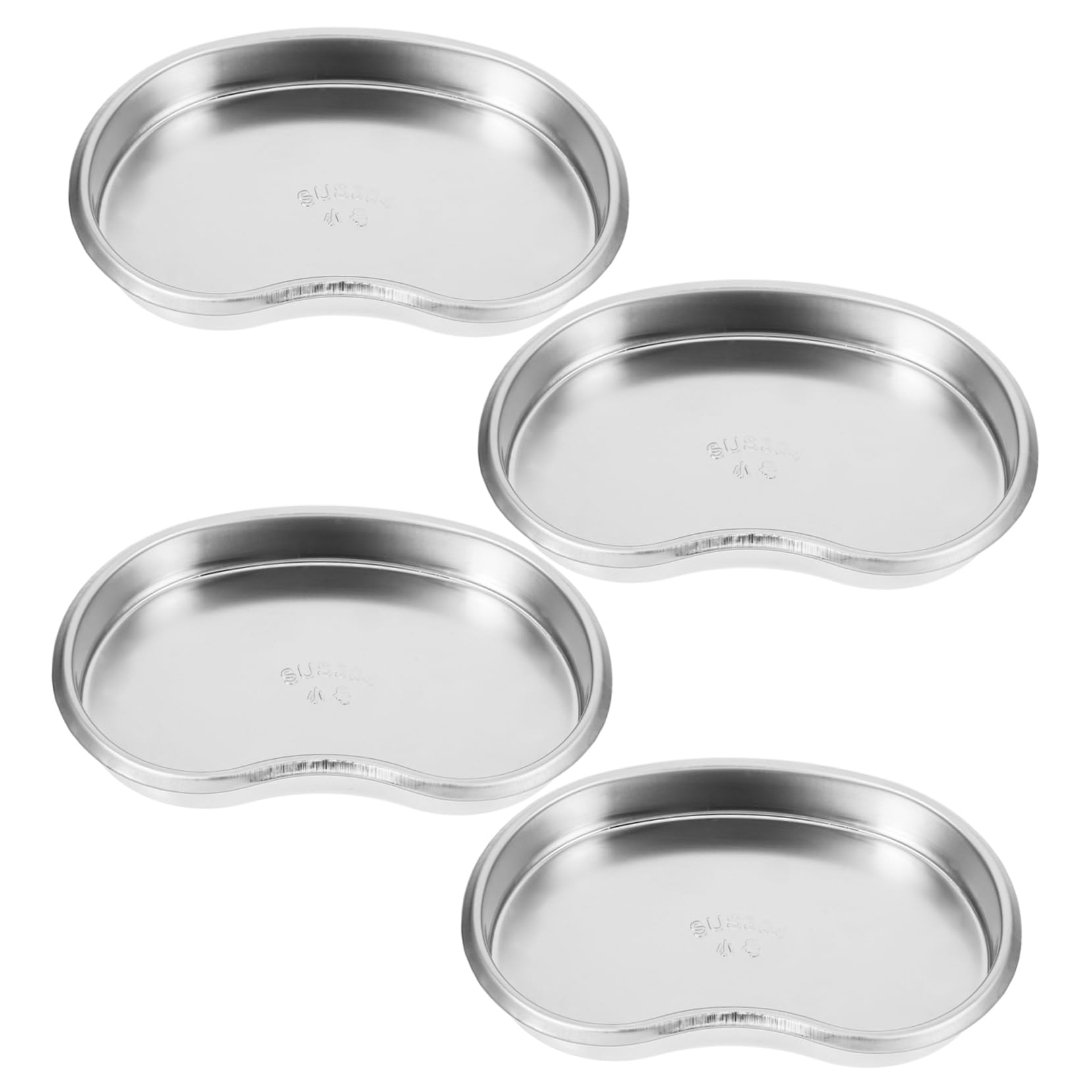 Ipetboom Vassoio in Acciaio Inox 304 Forma di Rene, Piccolo, senza Giunzioni, Facile da Pulire, per Strumenti Medici e Dentali