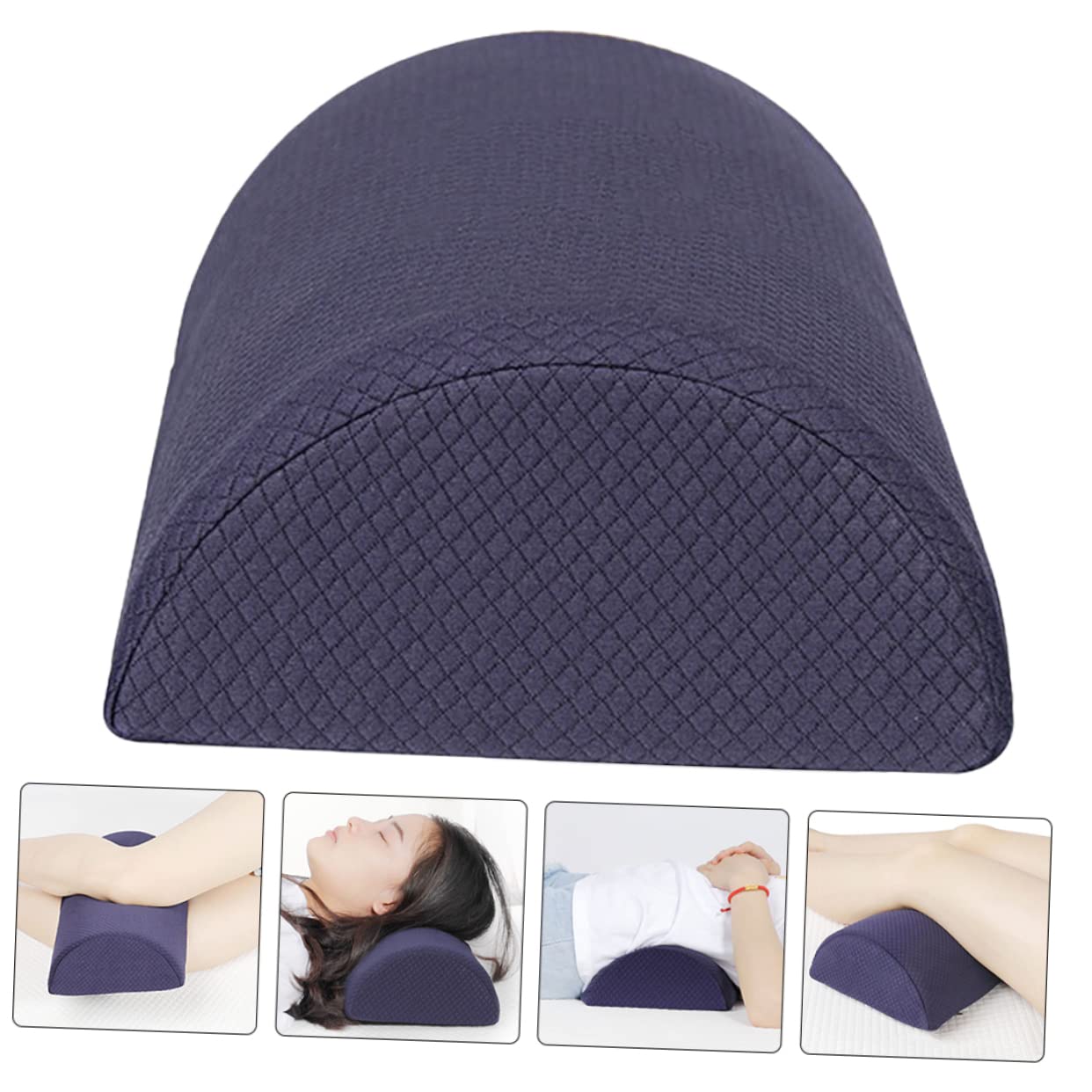 Healeved Memory Schaum Kniekissen Halbrollen Beinpolster Ergonomisches Lordosenstützkissen Mit Abnehmbarem Bezug Für Auto Büro Reisen Und Schlafzimmer