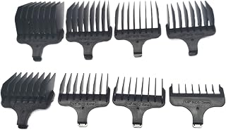 8X Clipper Comb #1- #8,1/8"-1",3-25mm Replacement, Compatible for Wahl ，T-Blade 9888 9888L 9893 9893L 9894 9984 SS2L 9653 9864L 9886 9884，Trimmer Replacement Parts