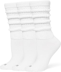 Slouchy Crew Socks, 3-Pack