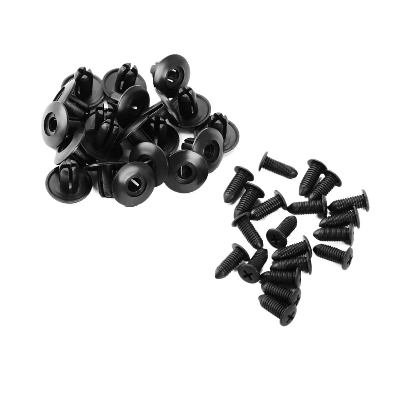Kxfvyne 40Pcs Car 8Mm Hole Plastic Rivets Fastener Push Clip Compatible Ix35 Ix25 Solaris(40Pcs)