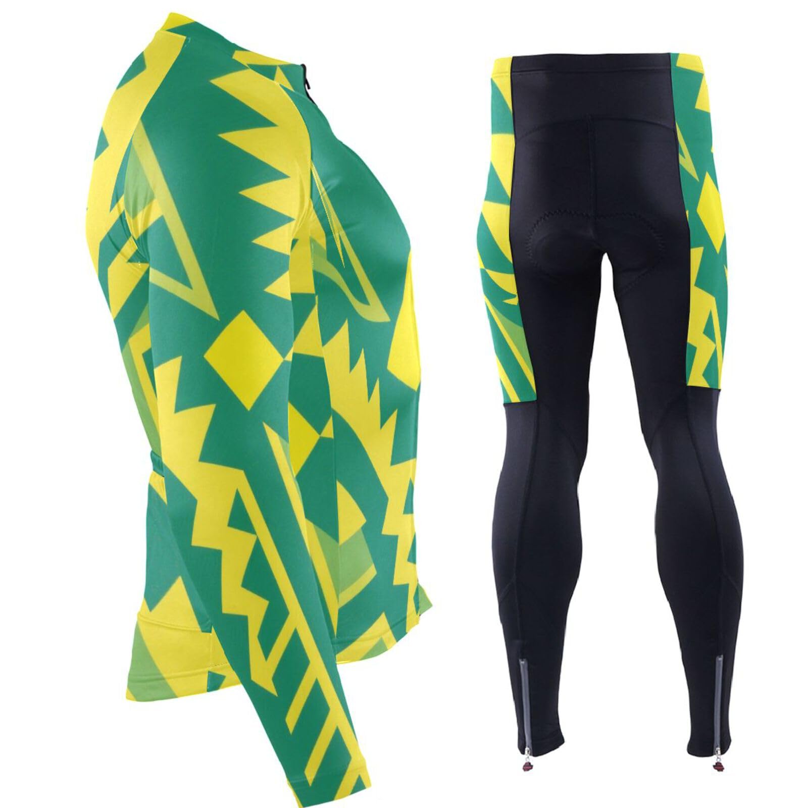 Herren Radtrikot mit Taschen, schnelltrocknend, Mountainbike-Shirts für 3D-gepolstert