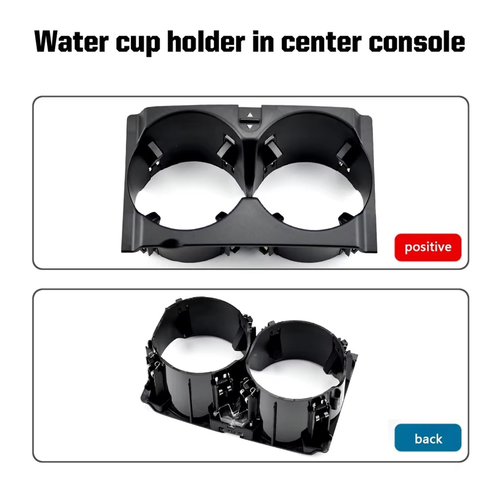 Consolle Portabevande Compatibile Con Benz Per Classe E W212 E260 2009 2010 2011 2012 2013 2014 2015 2016 Car Center Console Portabicchieri Interno A2126800110(Model A Black)